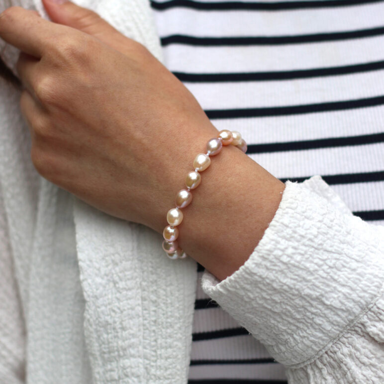 Zara Freshwater Pearl Multi Natural Bracelet