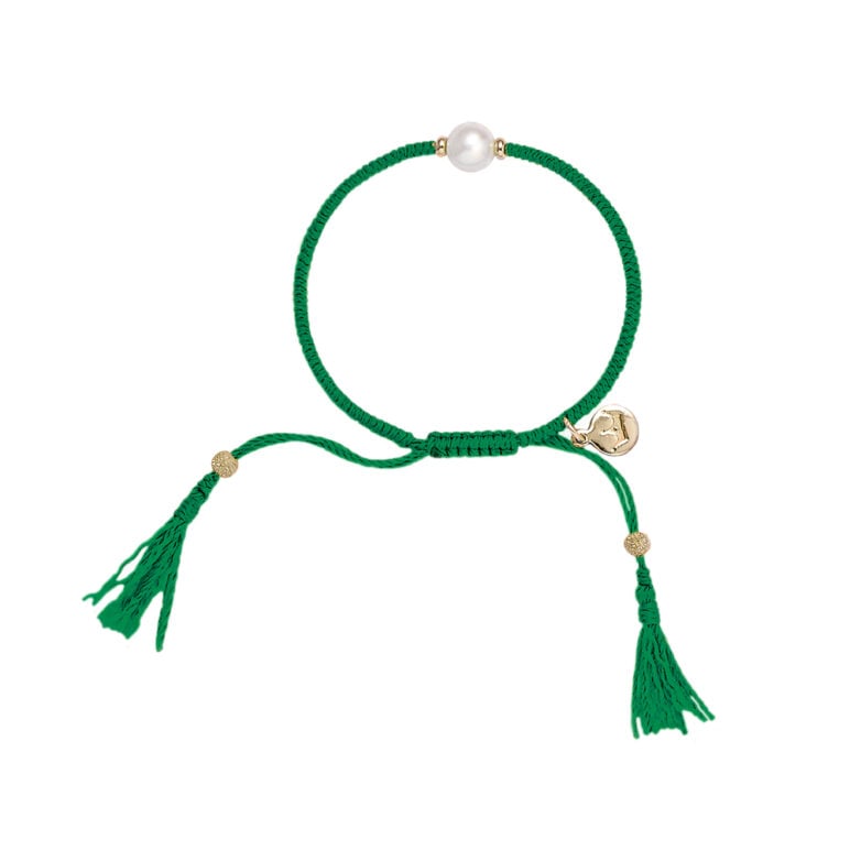 Jade Pearl Tassel Bracelet