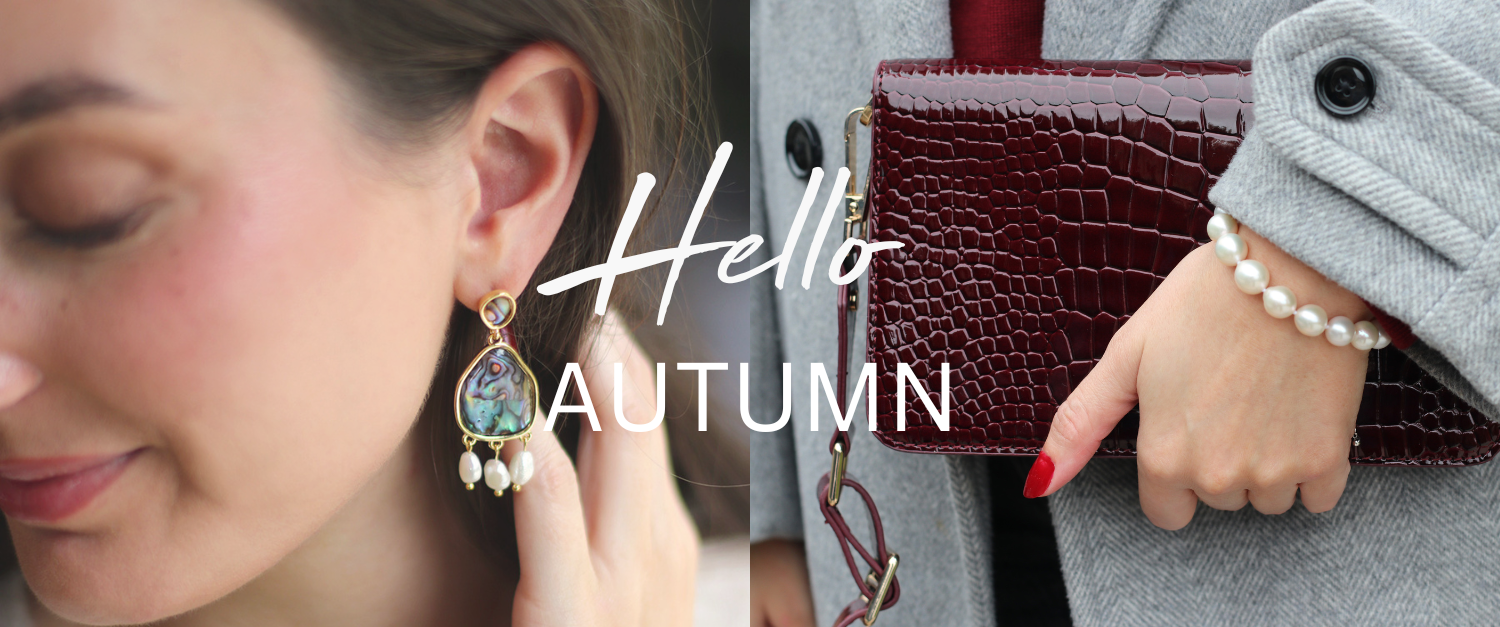 Lifestyle banner showcasing autumn jewellery trends and looks