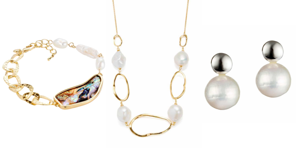 pearl jewellery trends autumn winter: chunky bracelets and necklaces